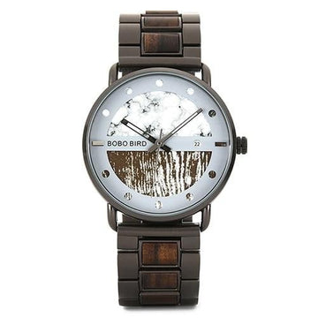 MONTRE EN BOIS HOMME BE Traveler