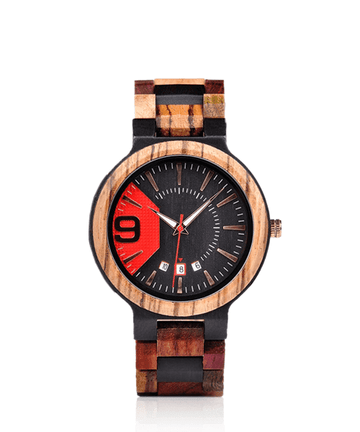 MONTRE EN BOIS HOMME BE V8 Formula H