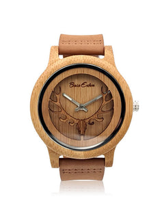 MONTRE EN BOIS HOMME ET FEMME BE Cerf - Bois Eden #