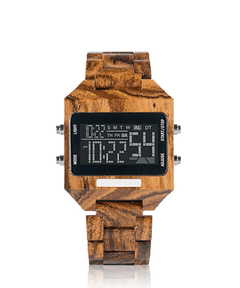 MONTRE EN BOIS HOMME ET FEMME BE Pixel - Bois Eden