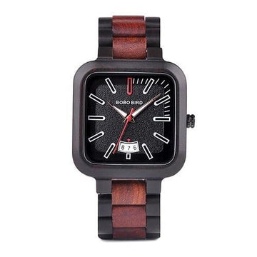 MONTRE EN BOIS HOMME ET FEMME Luxina