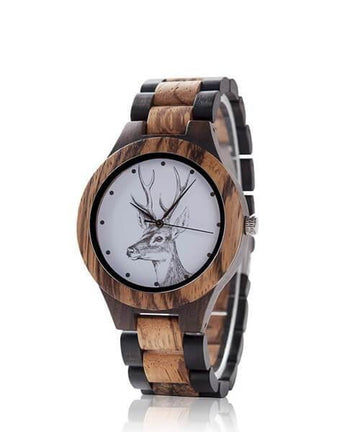 MONTRE EN BOIS HOMME Matra cerf