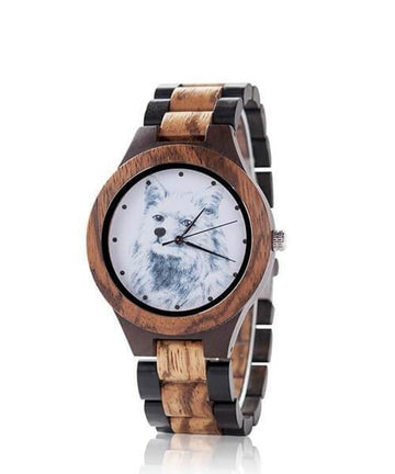 MONTRE EN BOIS HOMME Matra loup