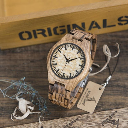 MONTRE EN BOIS HOMME Zomdo - Bois Eden