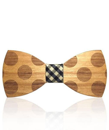 NOEUD PAPILLON BOIS Balsa à carreaux