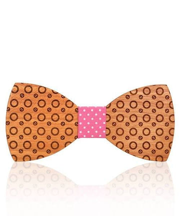 NOEUD PAPILLON BOIS Blum rose