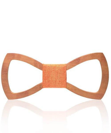 NOEUD PAPILLON BOIS Braham orange