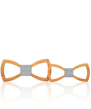 NOEUD PAPILLON BOIS Figuier gris