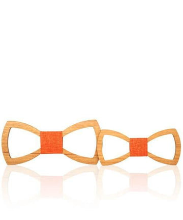 NOEUD PAPILLON BOIS Figuier orange