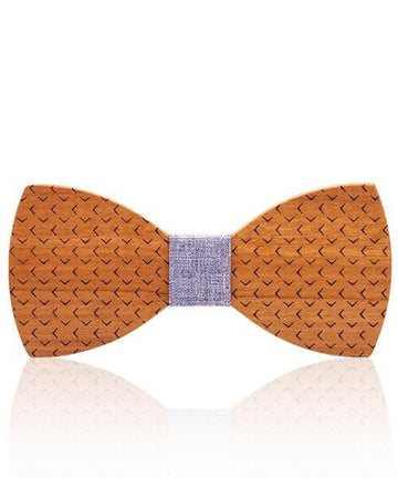 NOEUD PAPILLON BOIS Hexe gris