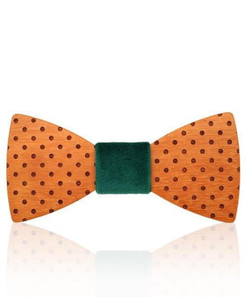 NOEUD PAPILLON BOIS Mink vert