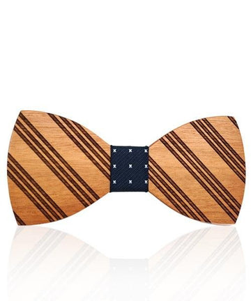 NOEUD PAPILLON BOIS Muira bleu