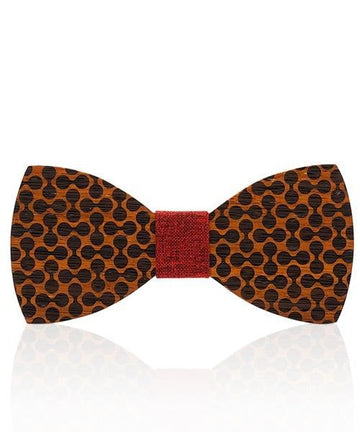 NOEUD PAPILLON BOIS Noisetier rouge