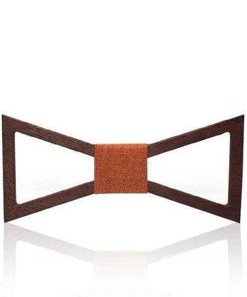 NOEUD PAPILLON BOIS Reco orange