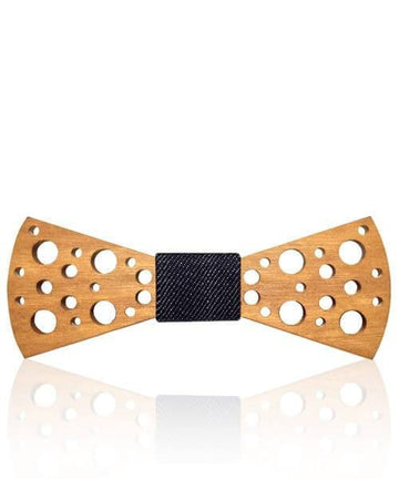 NOEUD PAPILLON BOIS Vulkan noir