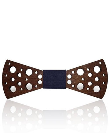 NOEUD PAPILLON BOIS Vulkan Sim bleu foncé