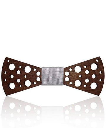 NOEUD PAPILLON BOIS Vulkan Sim gris