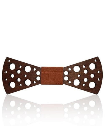 NOEUD PAPILLON BOIS Vulkan Sim marron