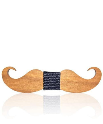 NOEUD PAPILLON ENFANT MOUSTACHE Aristo jean bleu foncé