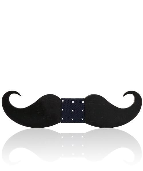 NOEUD PAPILLON ENFANT MOUSTACHE <BR> Aristo - Bois Eden