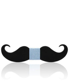 NOEUD PAPILLON ENFANT MOUSTACHE <BR> Aristo - Bois Eden