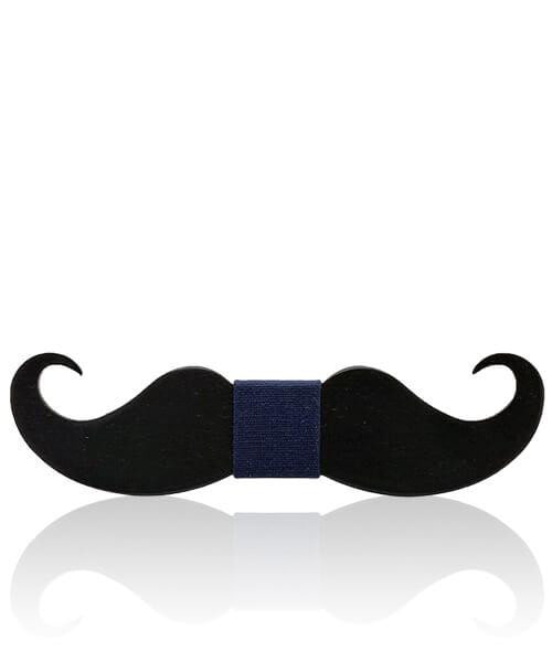NOEUD PAPILLON ENFANT MOUSTACHE <BR> Aristo - Bois Eden