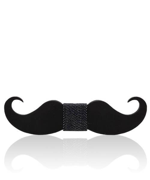 NOEUD PAPILLON ENFANT MOUSTACHE <BR> Aristo - Bois Eden