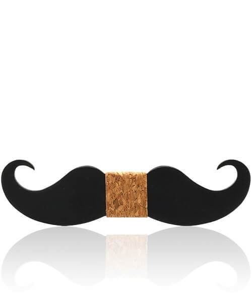 NOEUD PAPILLON ENFANT MOUSTACHE <BR> Aristo - Bois Eden