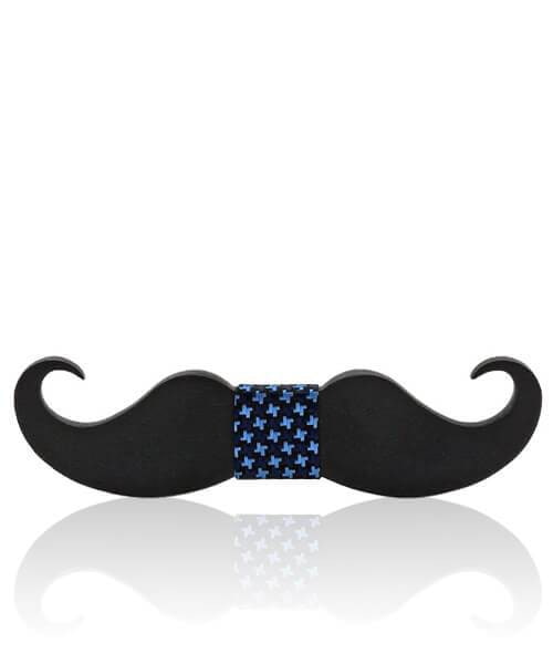 NOEUD PAPILLON ENFANT MOUSTACHE <BR> Aristo - Bois Eden