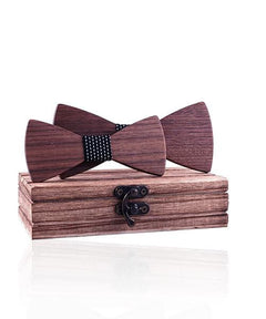 COFFRET NOEUD PAPILLON BOIS <BR> Cèdre noir - Bois Eden