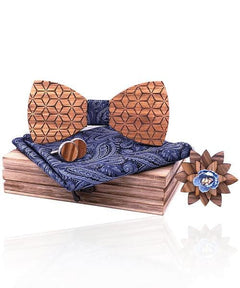 COFFRET NOEUD PAPILLON BOIS <BR> Cyprès - Bois Eden