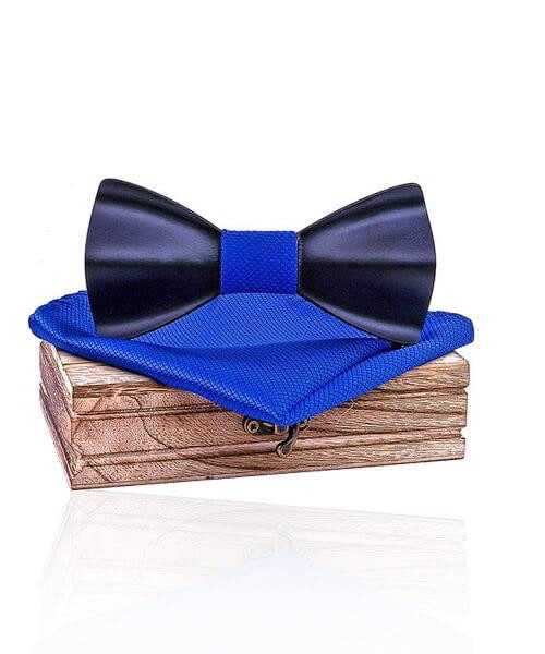 COFFRET NOEUD PAPILLON BOIS <BR> Noyer bleu - Bois Eden