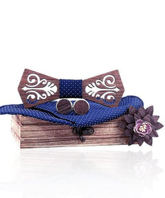 COFFRET NOEUD PAPILLON BOIS <BR> Torreya royal - Bois Eden